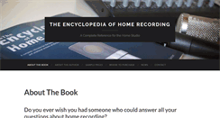 Desktop Screenshot of homerecordingbook.com