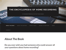 Tablet Screenshot of homerecordingbook.com